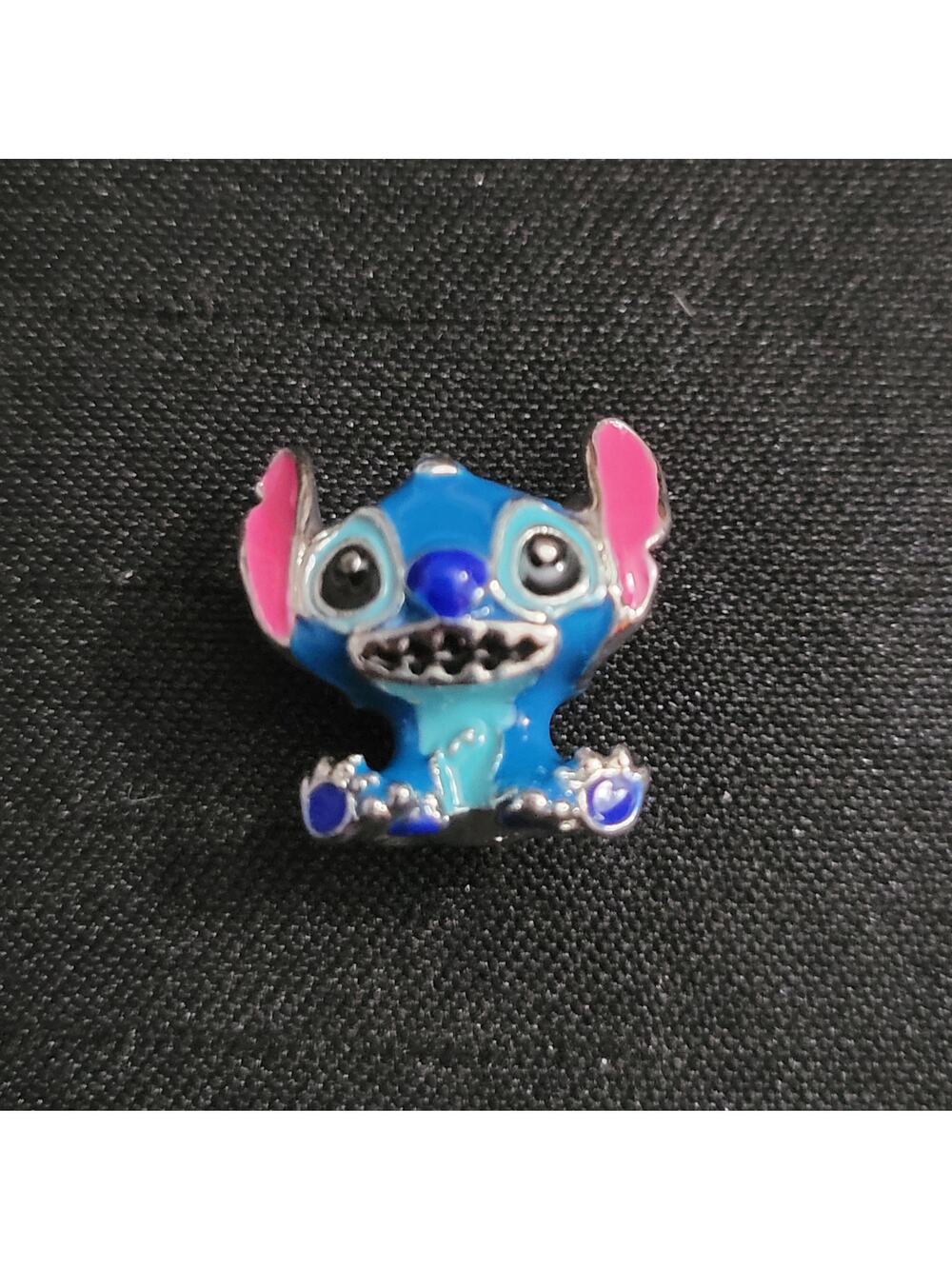 Stitch themed enamel bracelet bead charm